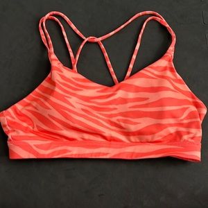 Old Navy light support strappy V-neck sports bra L